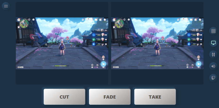 OBS Remote Control live preview screen